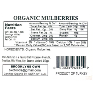 Organic Mullberries