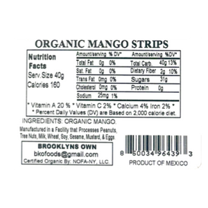 Organic Mango Strips