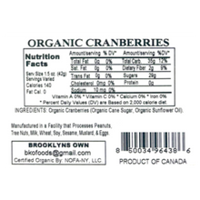 Organic Dried Cranberries