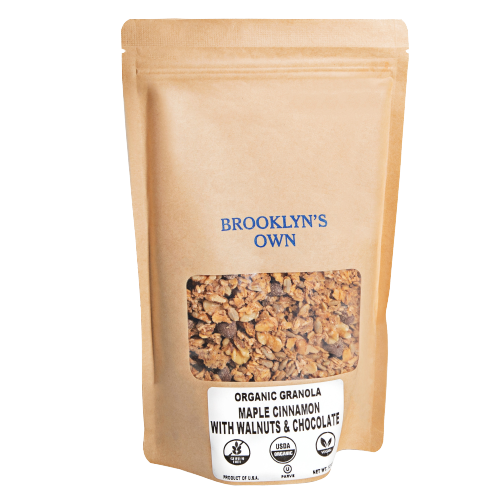 Maple Cinnamon Granola with Chocolate & Walnuts