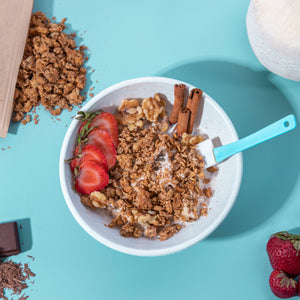 Maple Cinnamon Granola with Chocolate & Walnuts